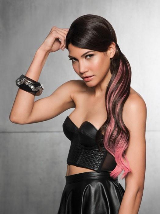 23 Color Splash Pony Hair Extensions | HF Synthetic Wrap Around Ponytail for Women - Perfect for Cosplay, Halloween & Daily Styling