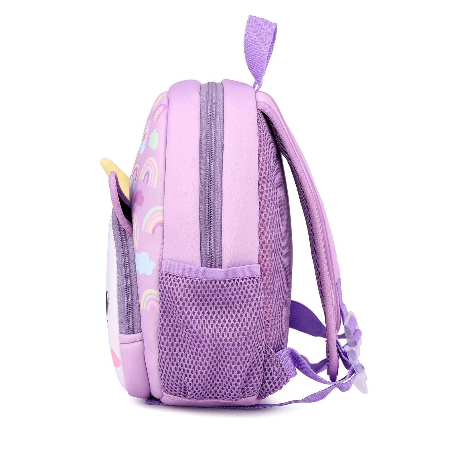 12inch Toddler Backpack for Boys & Girls - Cute Unicorn Rainbow Preschool Backpack, Waterproof Neoprene Cartoon Animal School Bag | Perfect for Daycare, Kindergarten & Travel