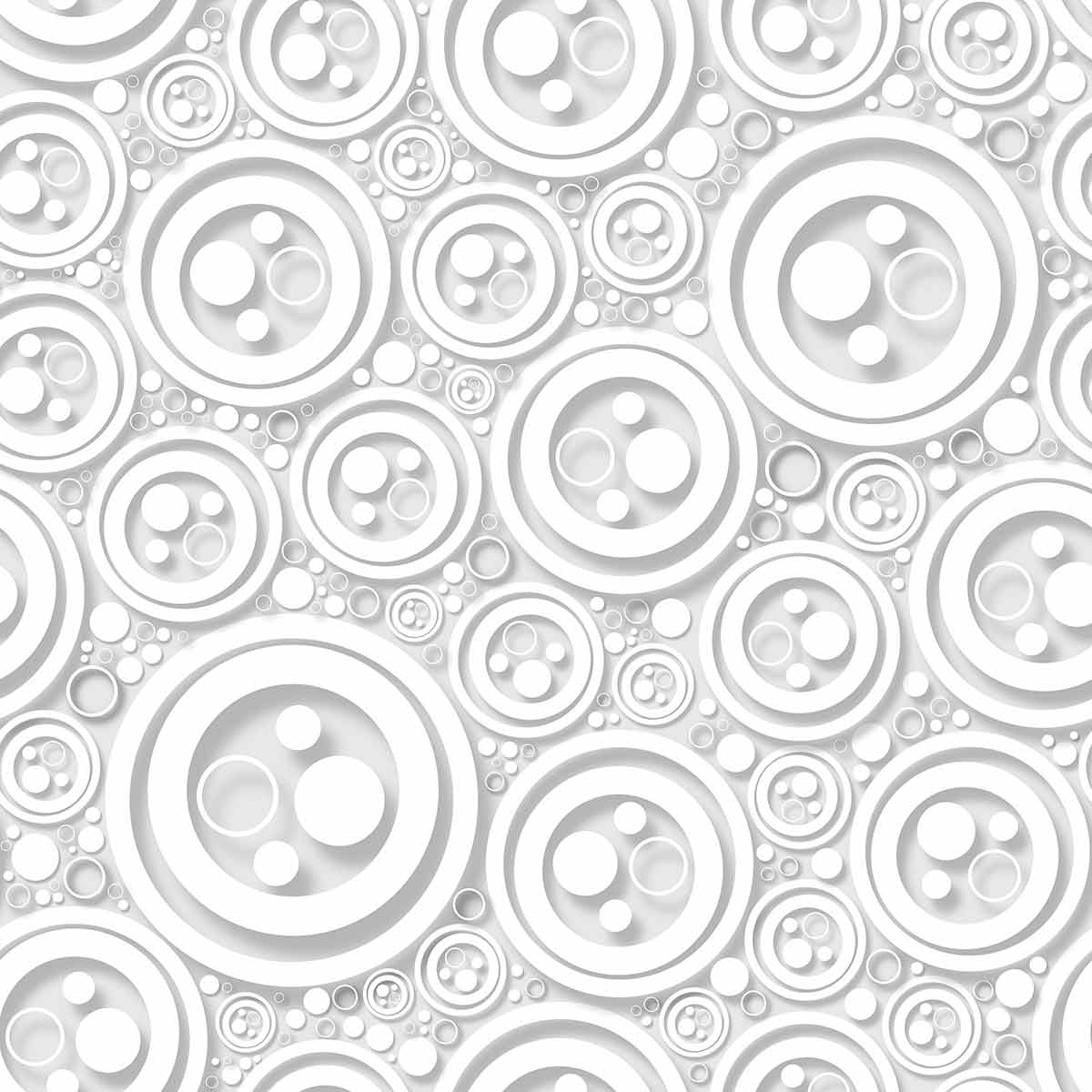Grey Circle Peel and Stick Removable Wallpaper 9404 - Self-Adhesive Decorative Wall Covering for Bedroom, Living Room & Office Decor