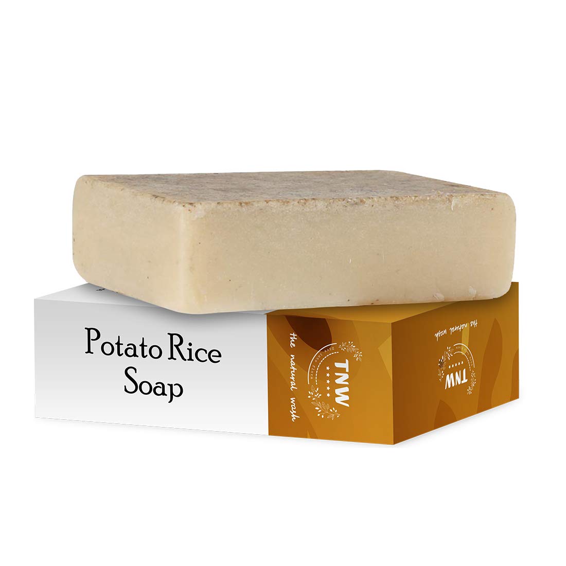 TNW-THE NATURAL WASH Potato Rice Soap (100g) | Vitamin B6 & C Enriched | Brightens Skin, Reduces Pigmentation & Dark Spots | Handmade Glow Bar | Paraben & Sulfate Free | Unisex Skincare | Perfect for Daily Face & Body Cleansing Routine
