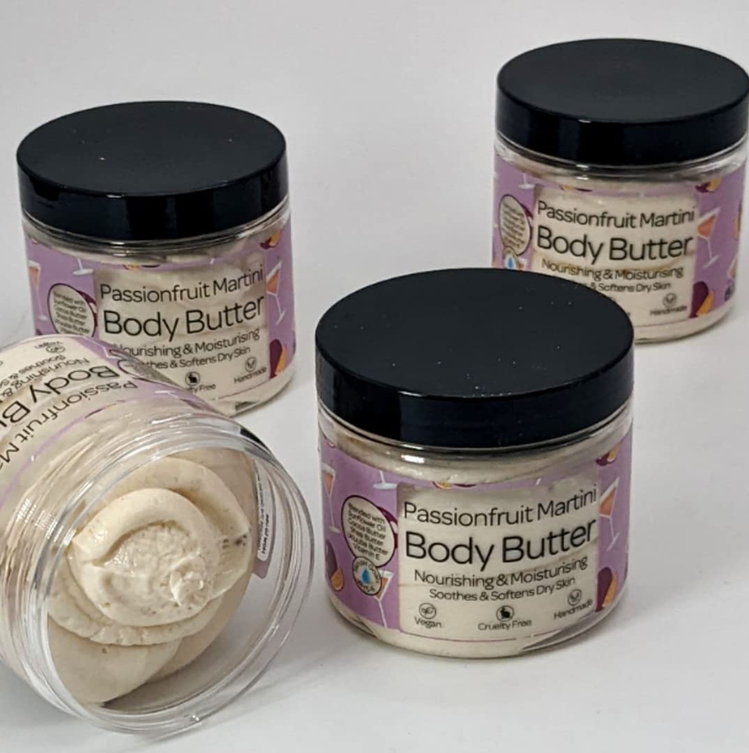 Passionfruit Martini Body Butter - Ultra Moisturizing & Nourishing Cream for Dry Skin | Perfect for Spa Days, Gift Sets & Self-Care Routines