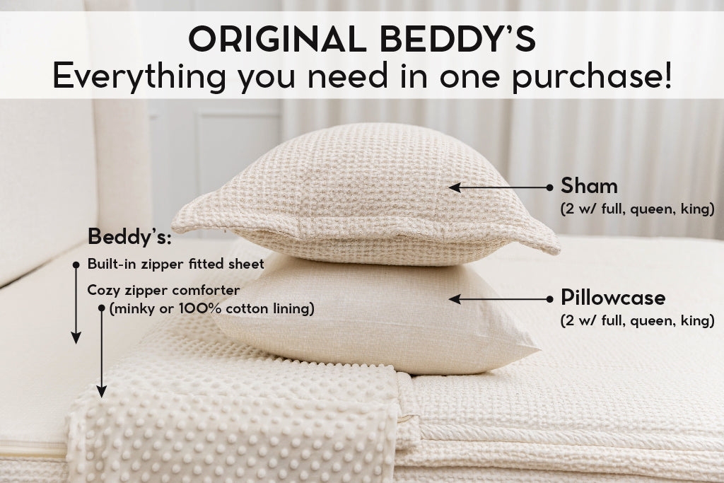 Mollie Luxe Beddy's - Soft & Cozy Bedding Set for Ultimate Comfort | Perfect for Home, Dorm, or Travel Use