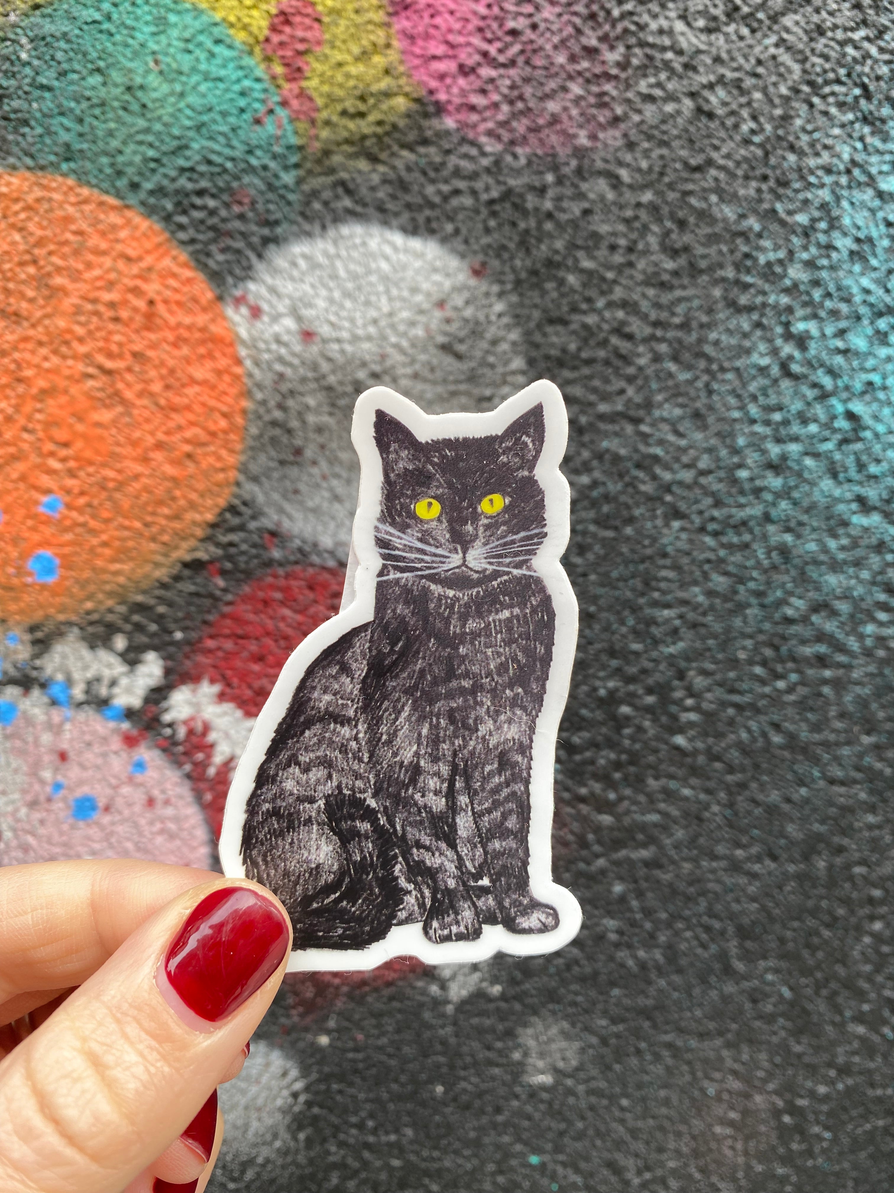 Tobi Cat Sticker - Cute Kawaii Cat Decal for Laptops, Water Bottles & Notebooks - Perfect for School, Office & DIY Crafts