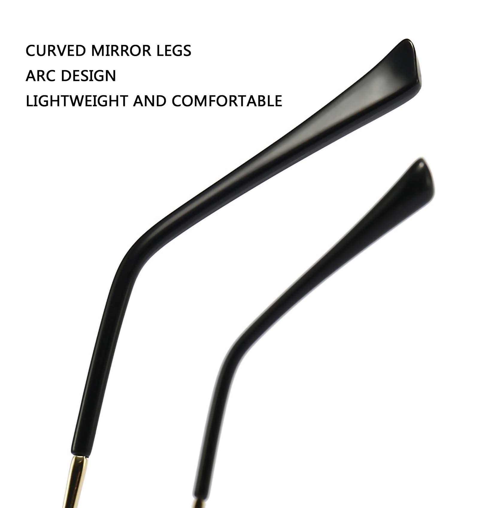 Retro Half Frame Nearsighted Glasses for Men & Women - Vintage Metal Distance Eyewear for Reading, Driving & Daily Use