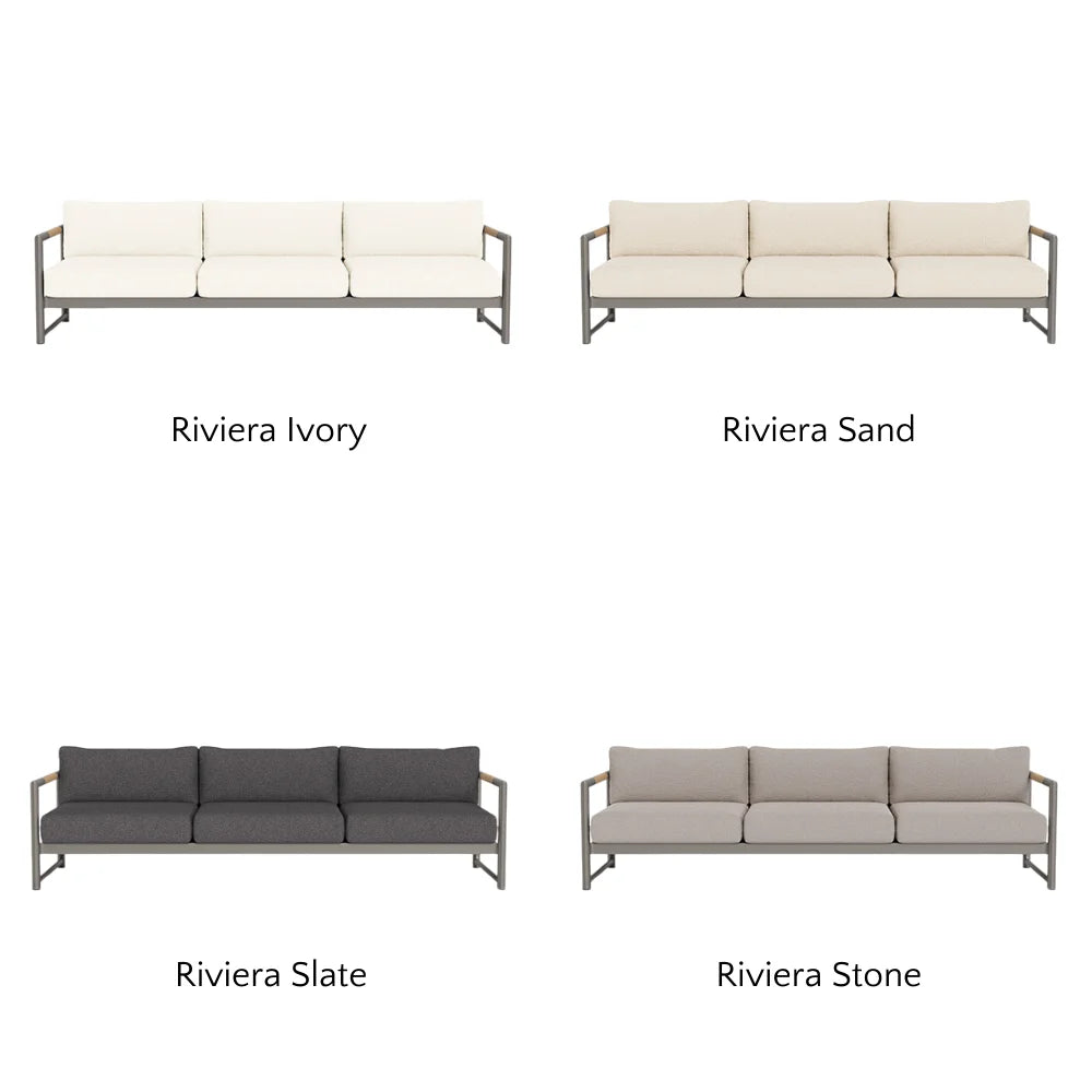 Breeze XL Outdoor 3-Seat Sofa Set - Waterproof Patio Furniture for Garden, Poolside & Backyard Relaxation