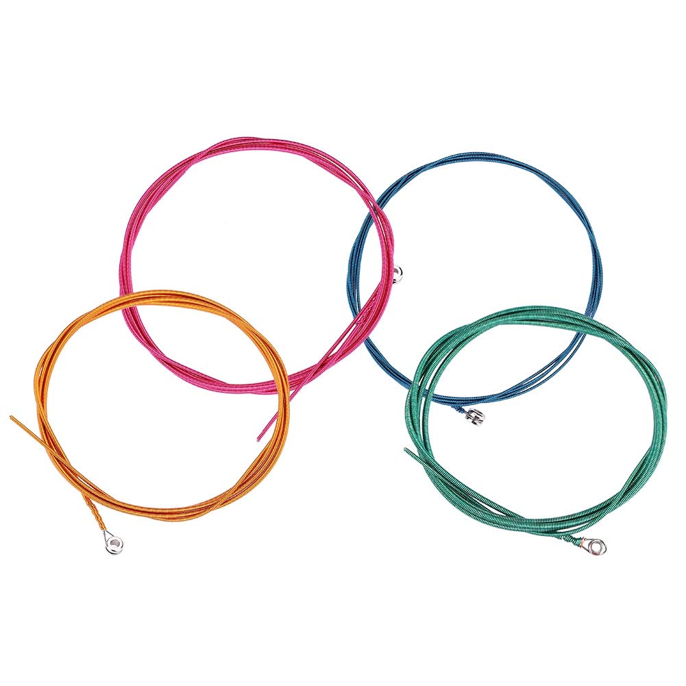 Premium Electric Bass Guitar Strings - Colorful Alloy Wound Strings for Bass Guitar | Perfect for Rock, Jazz & Studio Recording