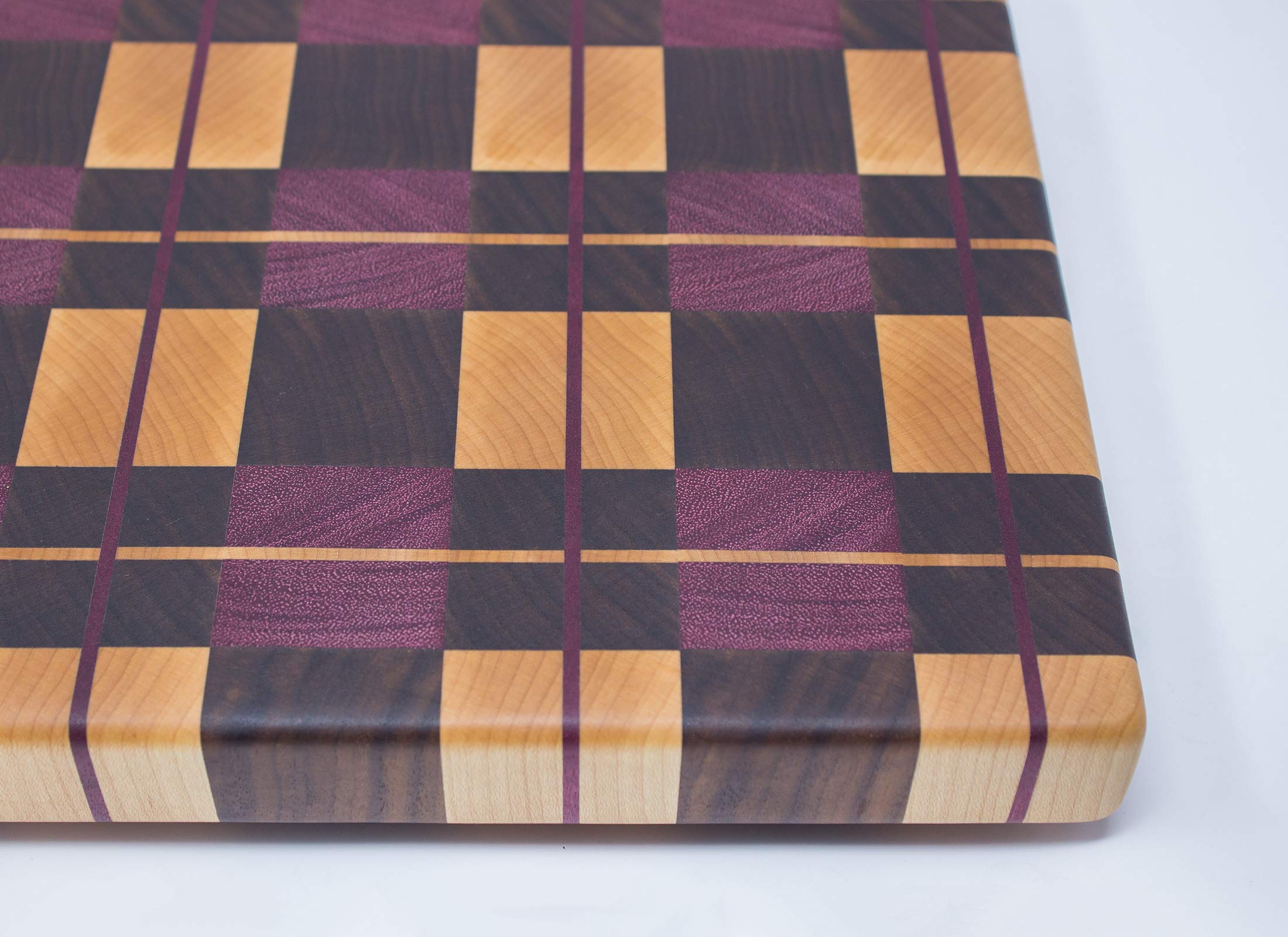 Premium Purpleheart Wood End Grain Cutting Board - Durable & Stylish for Kitchen, Charcuterie, and Serving - Perfect for Chefs & Home Cooks