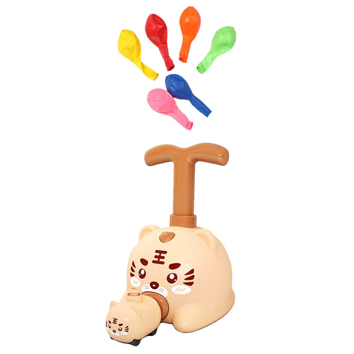 iBasenice Kids Balloon Powered Car Toy Set - STEM Educational Brain Pump Balloon Launcher & Developmental Racing Cars for Boys & Girls - Birthday Party Favors & Outdoor Play Activities