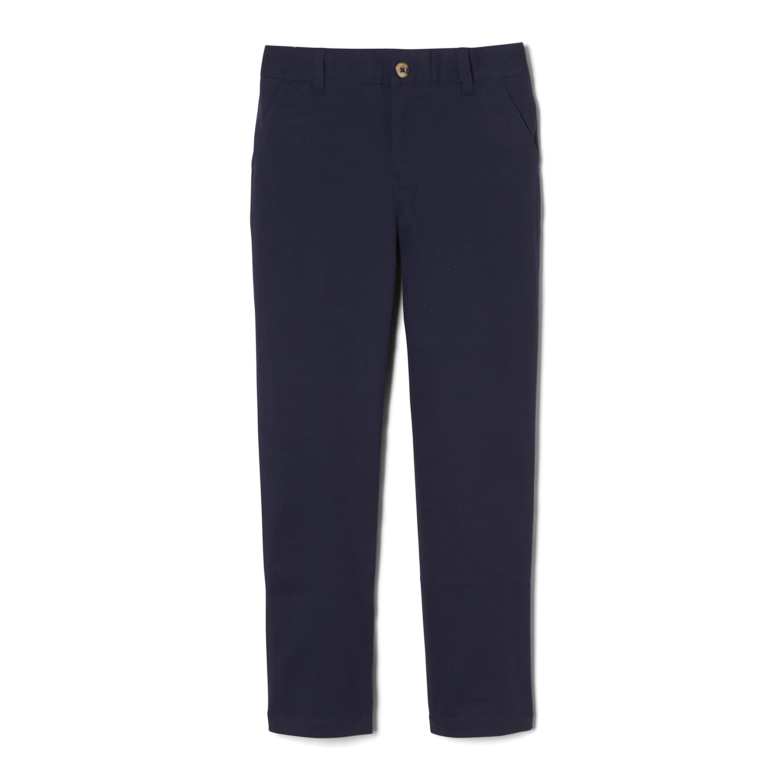 French Toast Boys' Adjustable Waist Straight Fit Stretch Twill Chino Pants - Comfortable School Uniform & Casual Wear for Kids