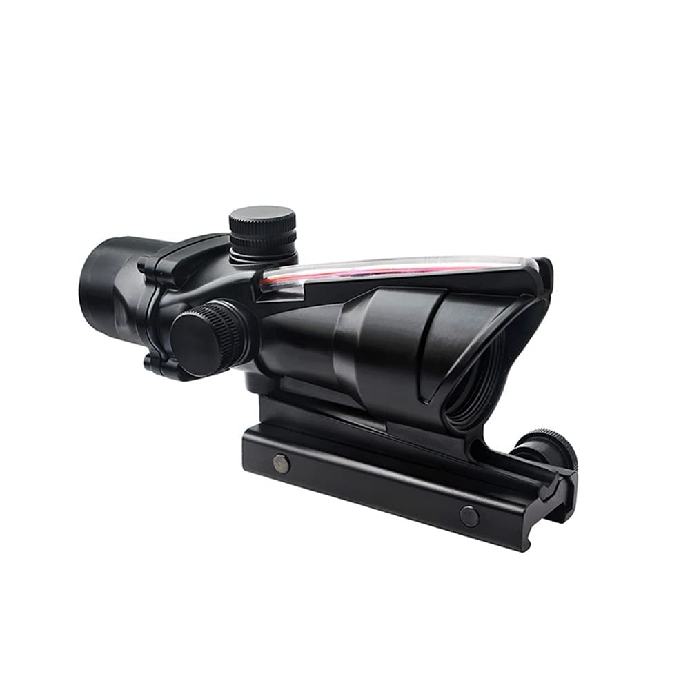 HWZ Scope 4x32 True Fiber Optic Red Illuminated Crosshair BDC Rifle Scope - Perfect for Hunting, Target Shooting & Tactical Use