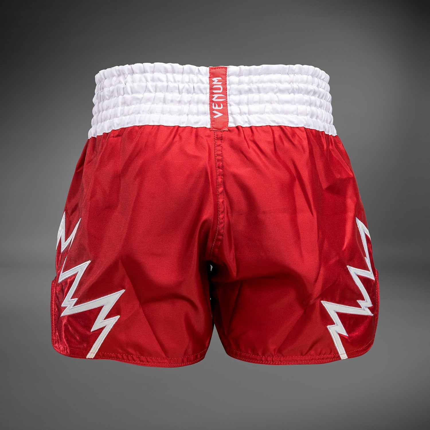 Venum Inferno Muay Thai Shorts - Red & White MMA Fight Shorts for Men | Kickboxing, Muay Thai Training & Competition Gear