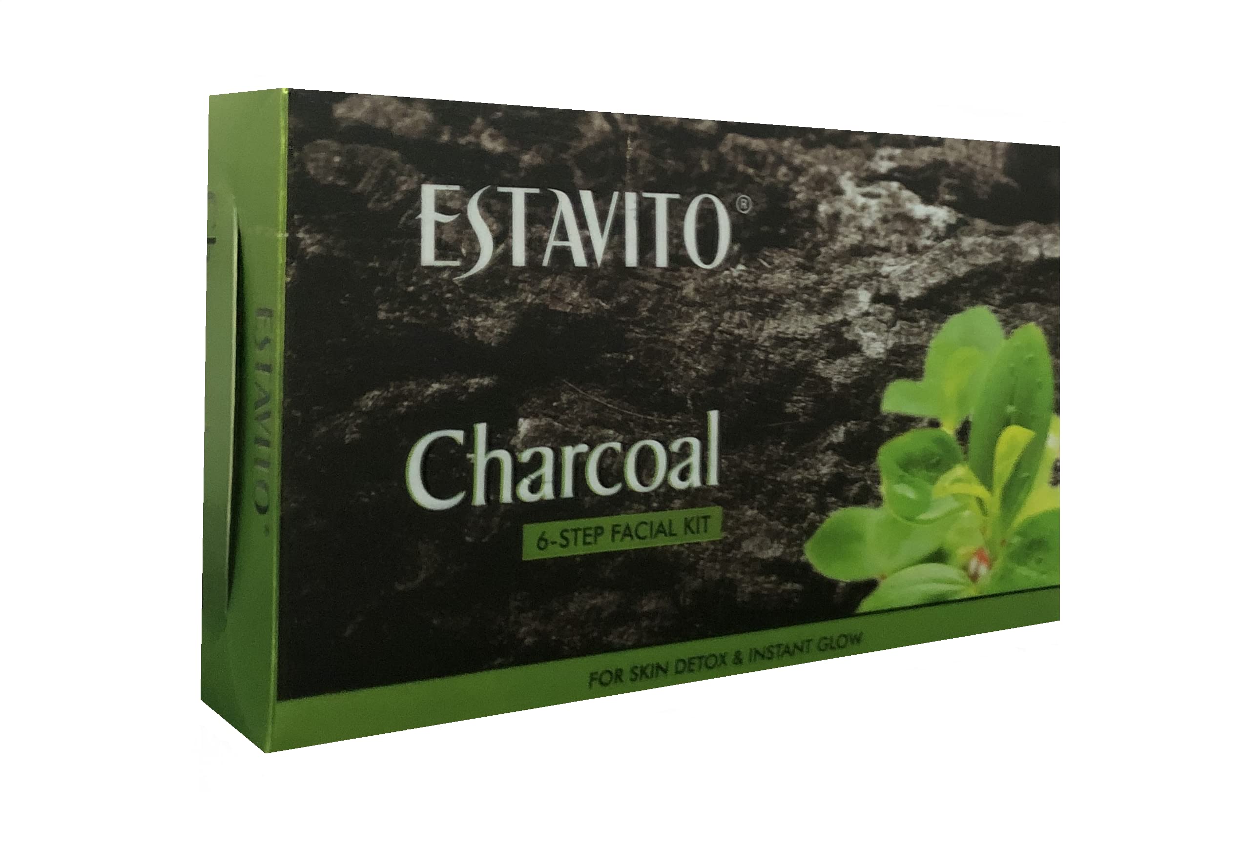 ESTAVITO Charcoal Facial Kit 165g - Deep Cleansing & Detoxifying for All Skin Types | Blackhead Removal, Pore Minimizer, Oily & Acne-Prone Skin Care | Home Spa & Self-Care Treatment