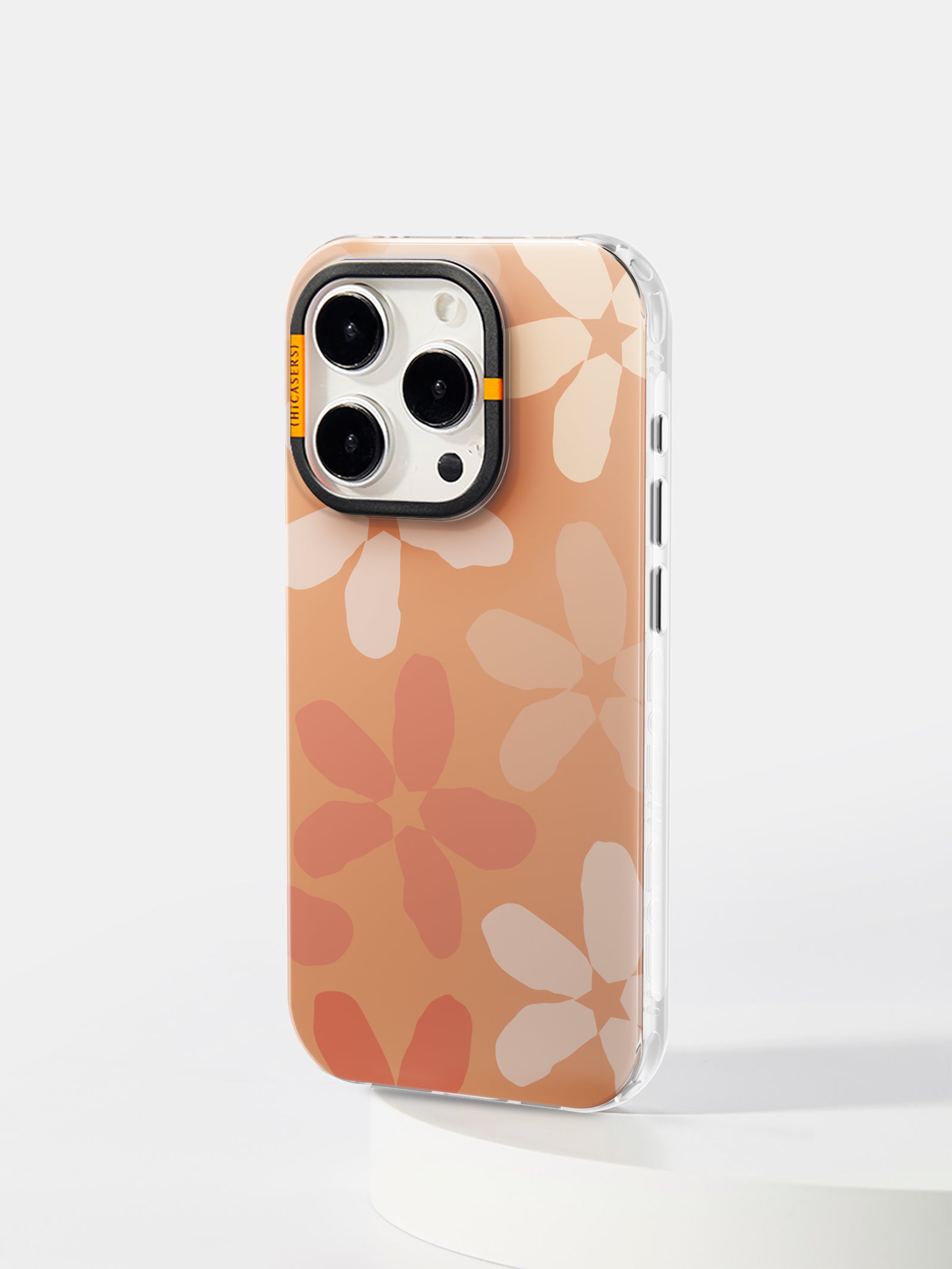Starry Blossom Phone Case for iPhone 15 Pro Max - Soft TPU Protective Cover with Floral Design (Apricot Color) | Perfect for Everyday Use, Travel & Gift Giving