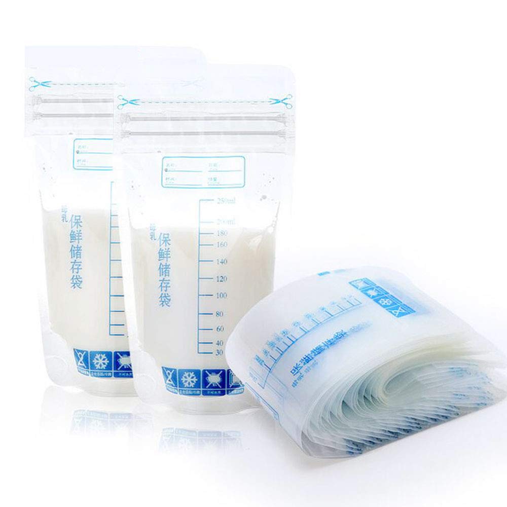 Fdit 30pcs Pre-Sterilized Breast Milk Storage Bags with Accurate Measurements & Leak-Proof Seal | BPA-Free Freezer Safe Breastmilk Bags for Pumping, Travel & Long-Term Storage