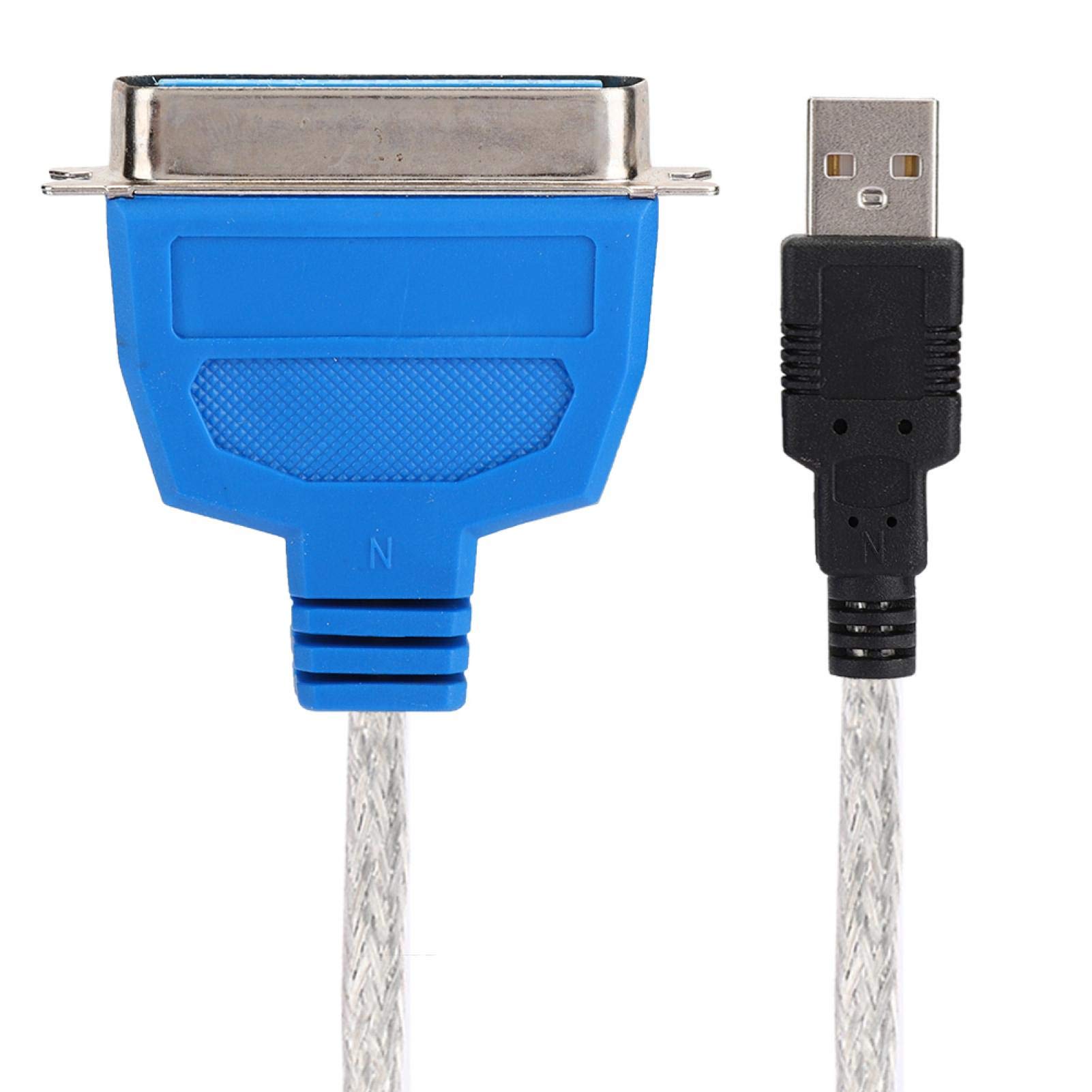 Socobeta USB to Parallel Port Cable Adapter - 1.5m/4.9ft Printer Cable with Anti-Interference Technology, Compatible with Desktops & Laptops - Perfect for Home Office, Warehouse Label Printing, and Industrial Equipment Connectivity