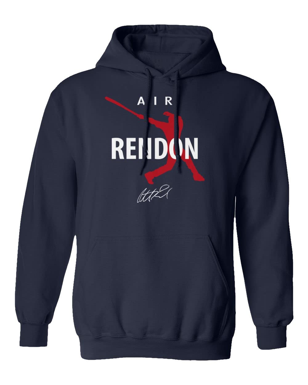 KING THREADS Air Rendon Baseball Jersey Hoodie - Los Angeles Angels Fan Apparel, Unisex Pullover Sweatshirt (Navy Blue, XX-Large) - Perfect for Game Day, Tailgating & Casual Wear