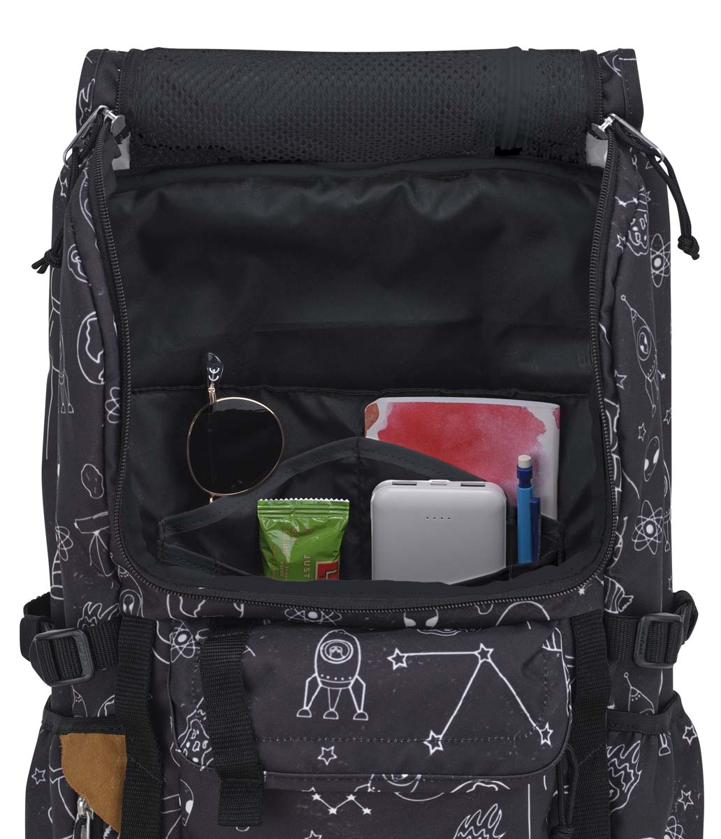 JanSport Hatchet Backpack - Lightweight Durable Laptop Backpack for School & Travel | Cosmic City Design | Perfect for College Students, Commuters & Outdoor Adventures