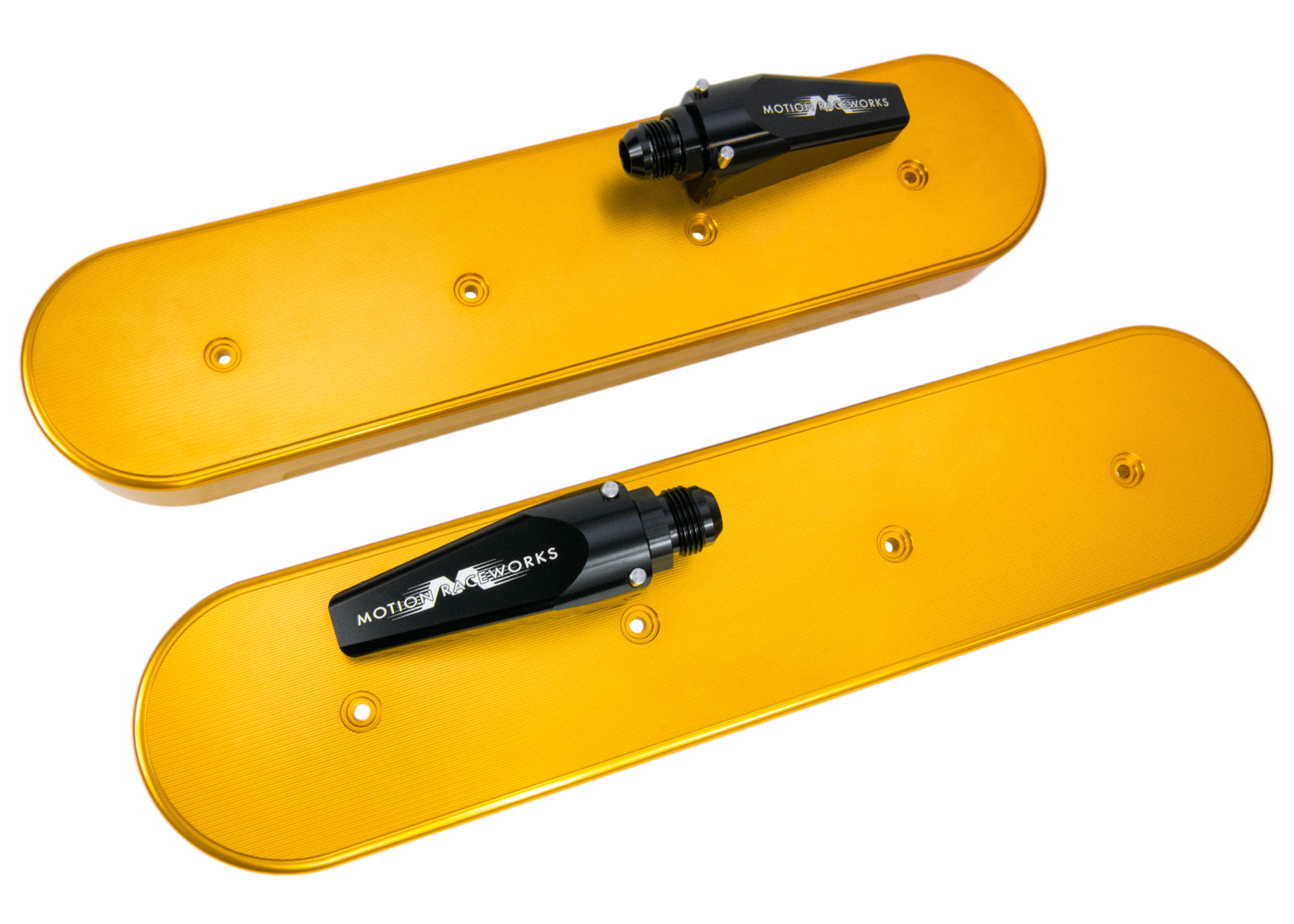 LS Xtra Clearance Race Gold Anodized Billet Valve Covers - High Performance Engine Upgrade for Hot Rods, Muscle Cars & Racing Vehicles