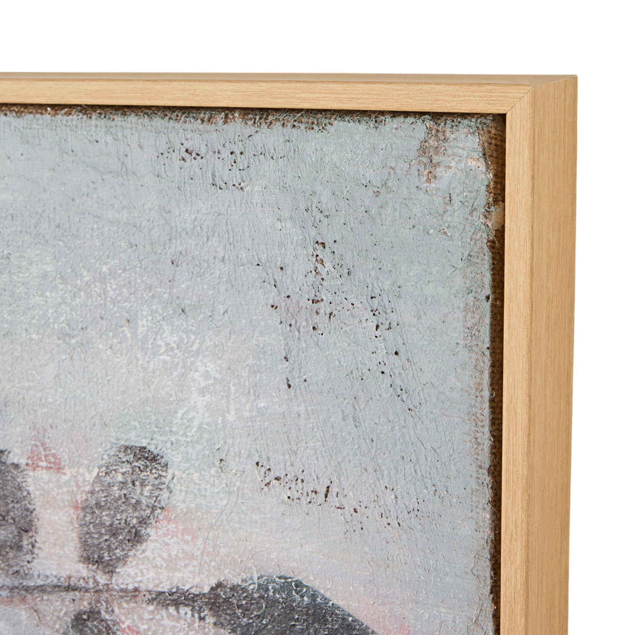 Blossom Beautiful Framed Hessian Print 100x140cm - Elegant Floral Wall Art for Living Room, Bedroom & Office Decor