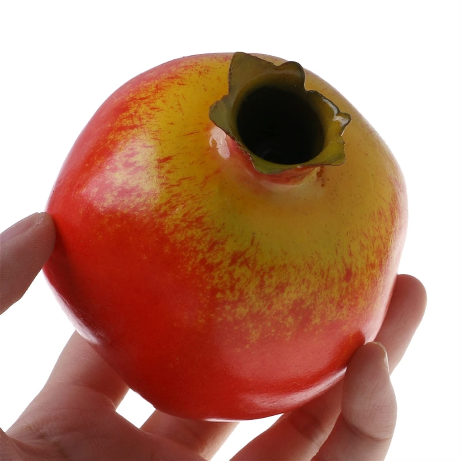 CAREG Realistic Artificial Pomegranate - Lifelike Fake Fruit Decor for Home, Party, Wedding Centerpiece, Table Display (Red) - Perfect for Seasonal Decorations, Holiday Displays & Photography Props