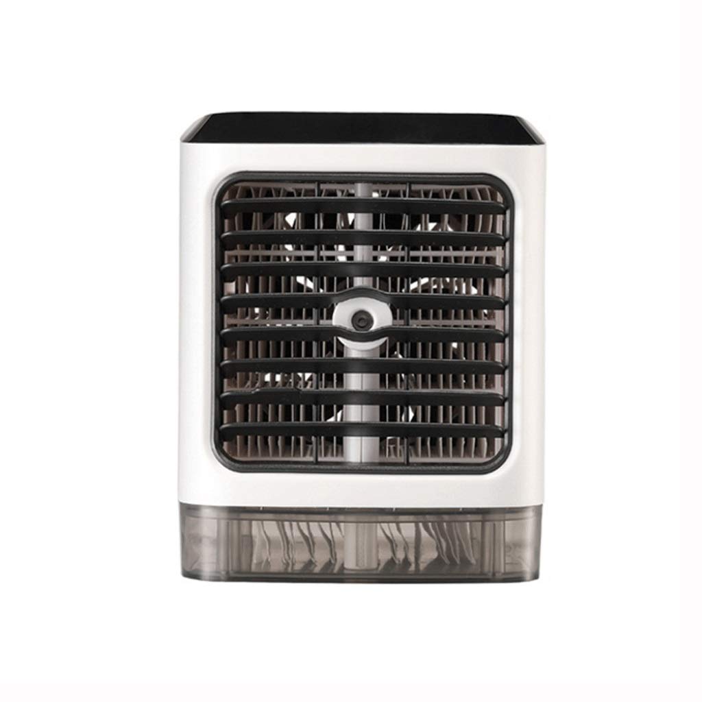 YCZDG Mini USB Portable Air Conditioner - 7 Color LED Air Cooler with Humidifier & Purifier, 3-Speed Desktop Cooling Fan | Perfect for Office, Bedroom & Home Use