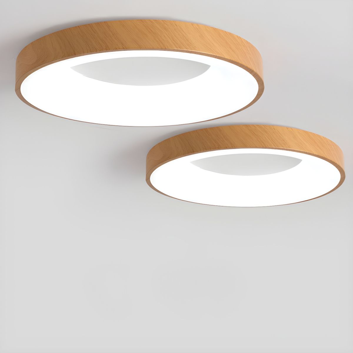 Modern Mila Round Flush Mount Ceiling Light - Energy Efficient LED Lighting Fixture for Bedroom, Living Room, Kitchen & Hallway - Dimmable Indoor Ceiling Lamp with Frosted Glass Shade