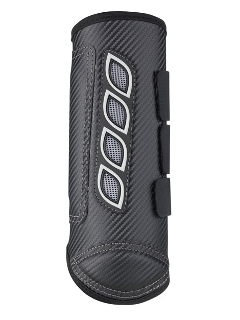 LeMieux Carbon Air XC Boots for Horses - Black Hind Leg Protection - Lightweight & Breathable for Jumping & Cross-Country Riding