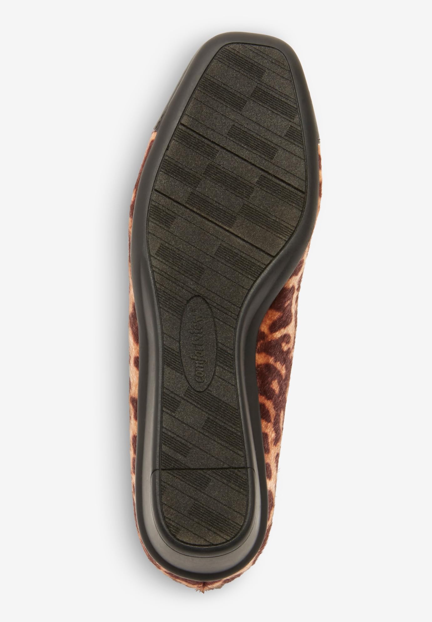 Comfortview Women's Wide Width The Jade Flat - Comfortable Slip-On Ballet Flats for Work, Travel & Everyday Wear