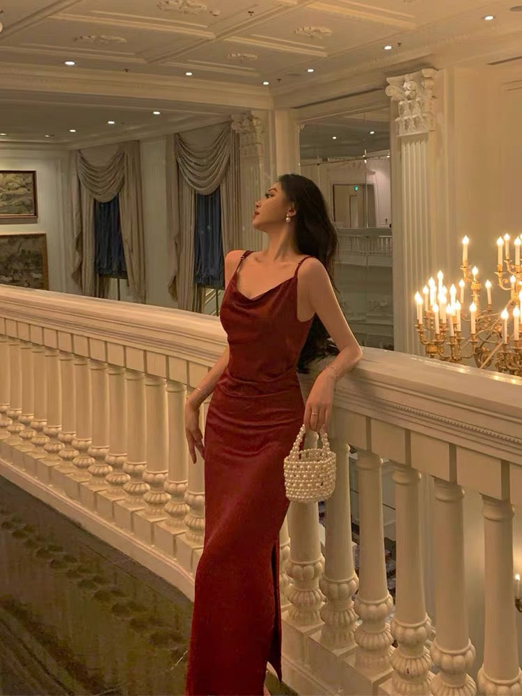 Elegant Burgundy Sheath Prom Dress for Evening Party - J3300 | Perfect for Homecoming, Formal Dances & Special Occasions