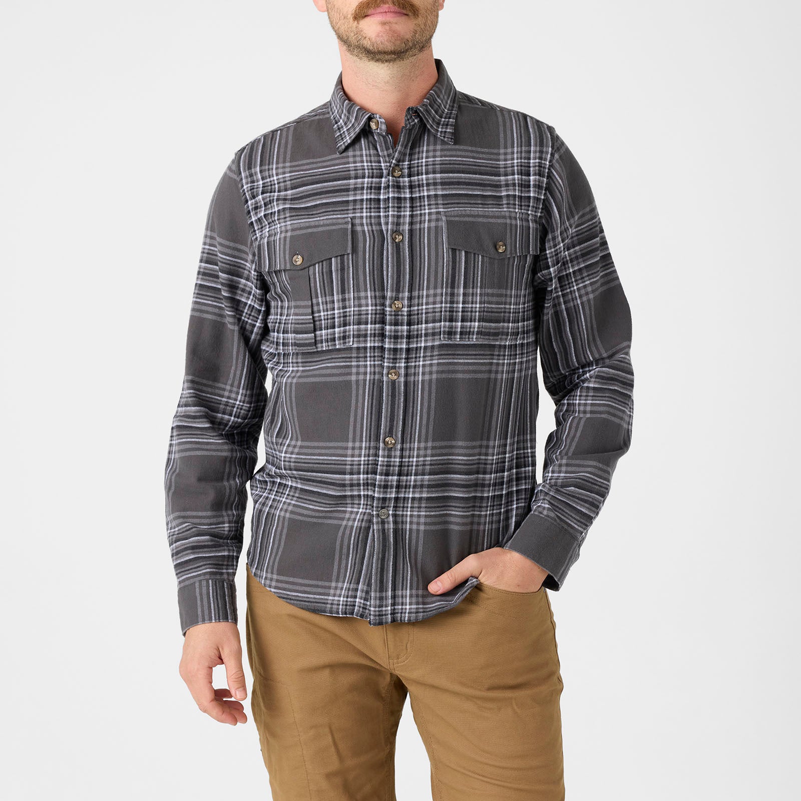 Premium Noda Flannel Shirt for Men & Women - Soft Plaid Button-Up Shirt - Cozy Fall & Winter Layering Essential - Perfect for Outdoor Adventures, Camping, and Casual Wear
