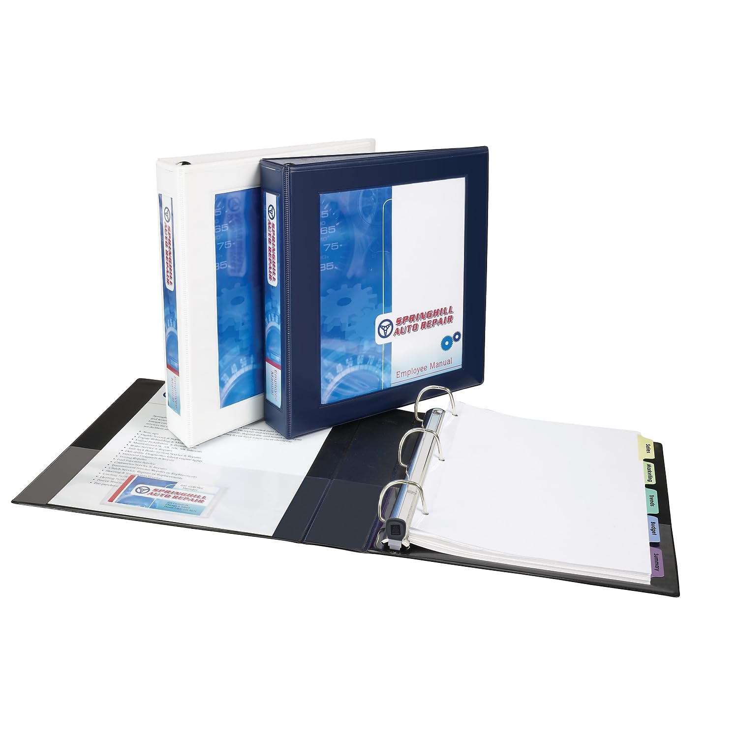 AVERY AVE68032 Framed View Binder - 1 Inch 3-Ring Binder with Clear Cover for School, Office & Home Organization | Perfect for Presentations, Reports & Document Storage