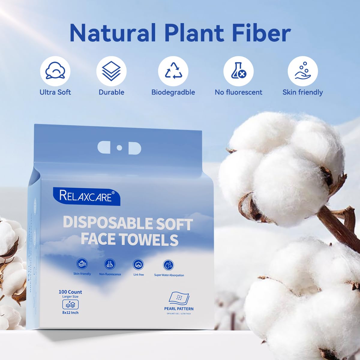 Disposable Face Towels - Extra Large 8