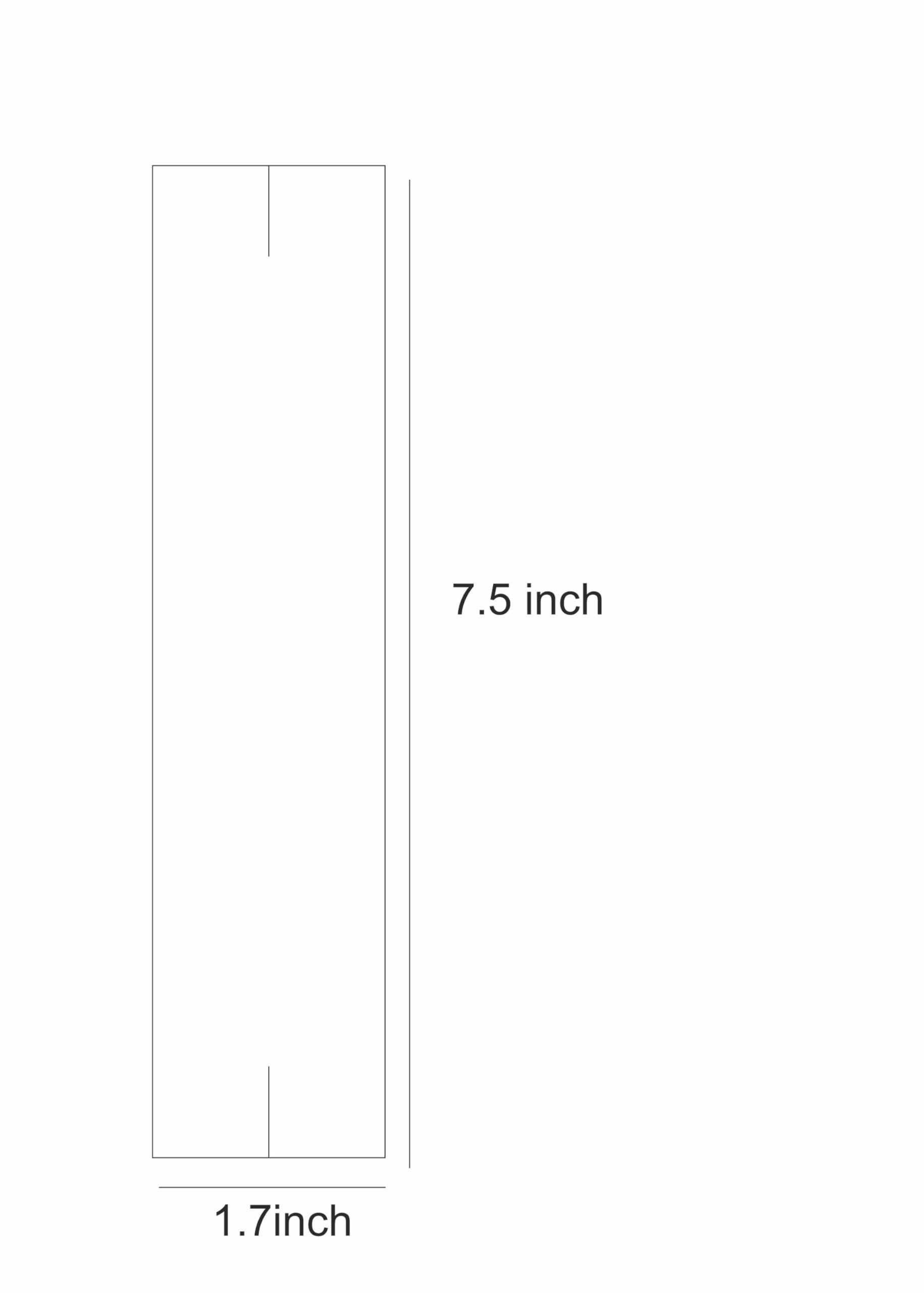 Zenomia 50pcs Jewelry Display Cards - 7.5x1.7 Inch Bracelet Packaging Cards for Necklace & Watch Display - Perfect for Retail Stores, Craft Shows & Jewelry Businesses