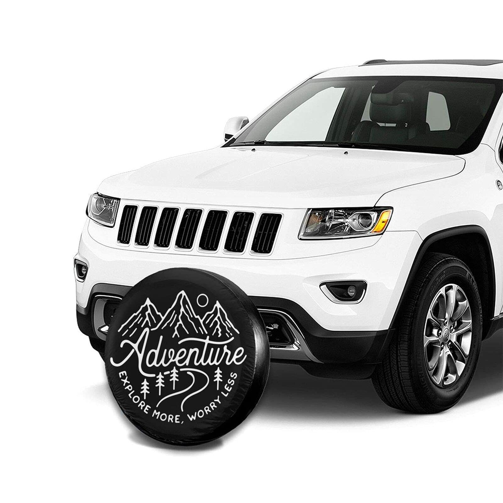 RV Spare Tire Cover - Weatherproof Universal Fit for Trailers & SUVs (14