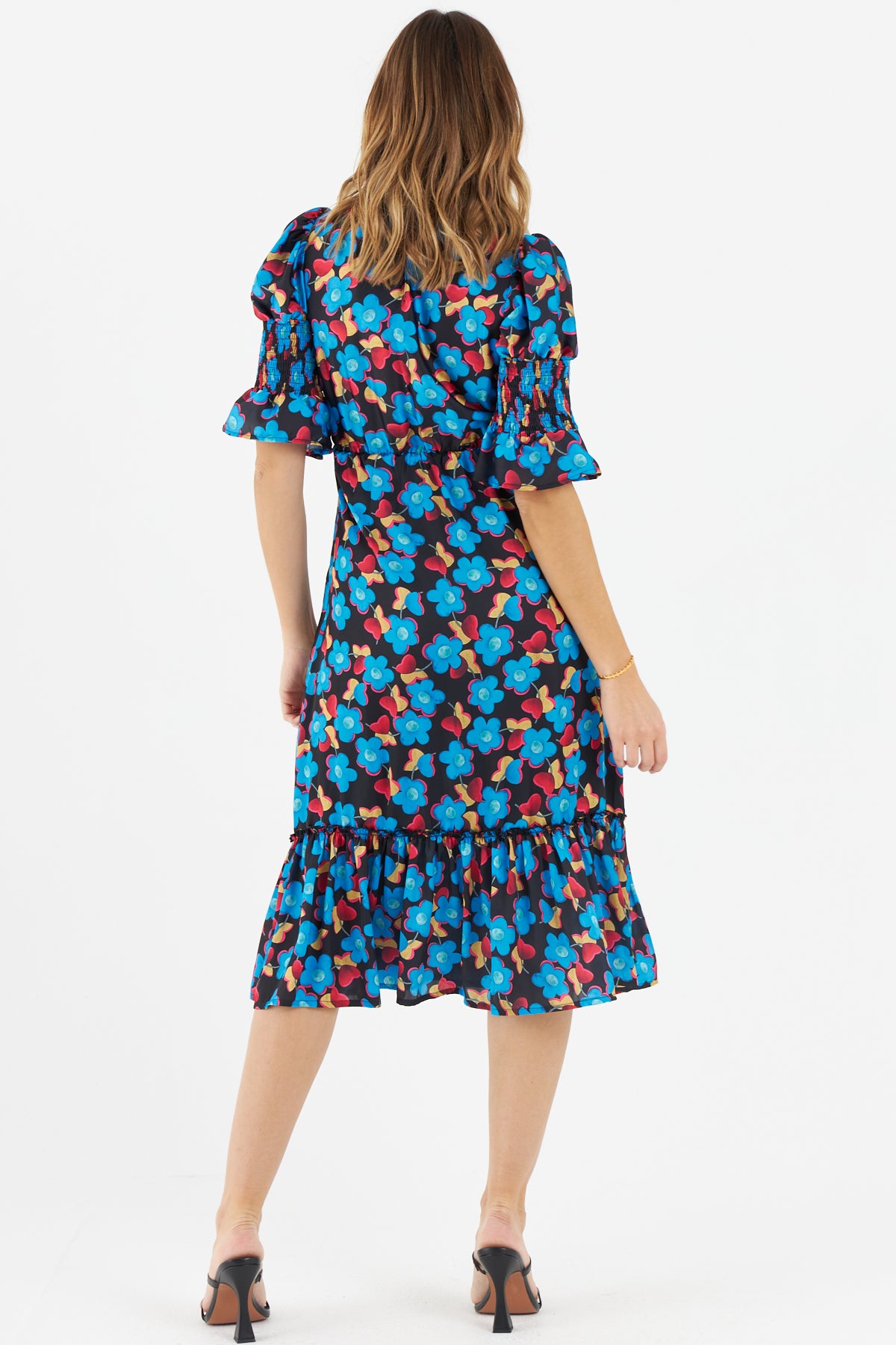 Lipa Dress for Women - Elegant Blue Flowy Maxi Dress for Summer, Beach, Party & Special Occasions