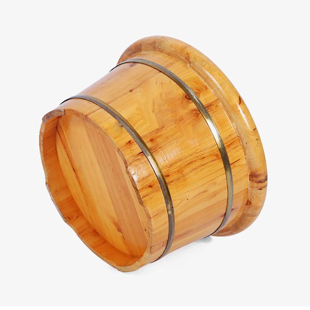 **Solid Wood Foot Bath Massager Tub - Wooden Foot Spa Bucket with Sauna & Massage for Relaxation - Perfect for Home Use, Pedicures & Stress Relief**