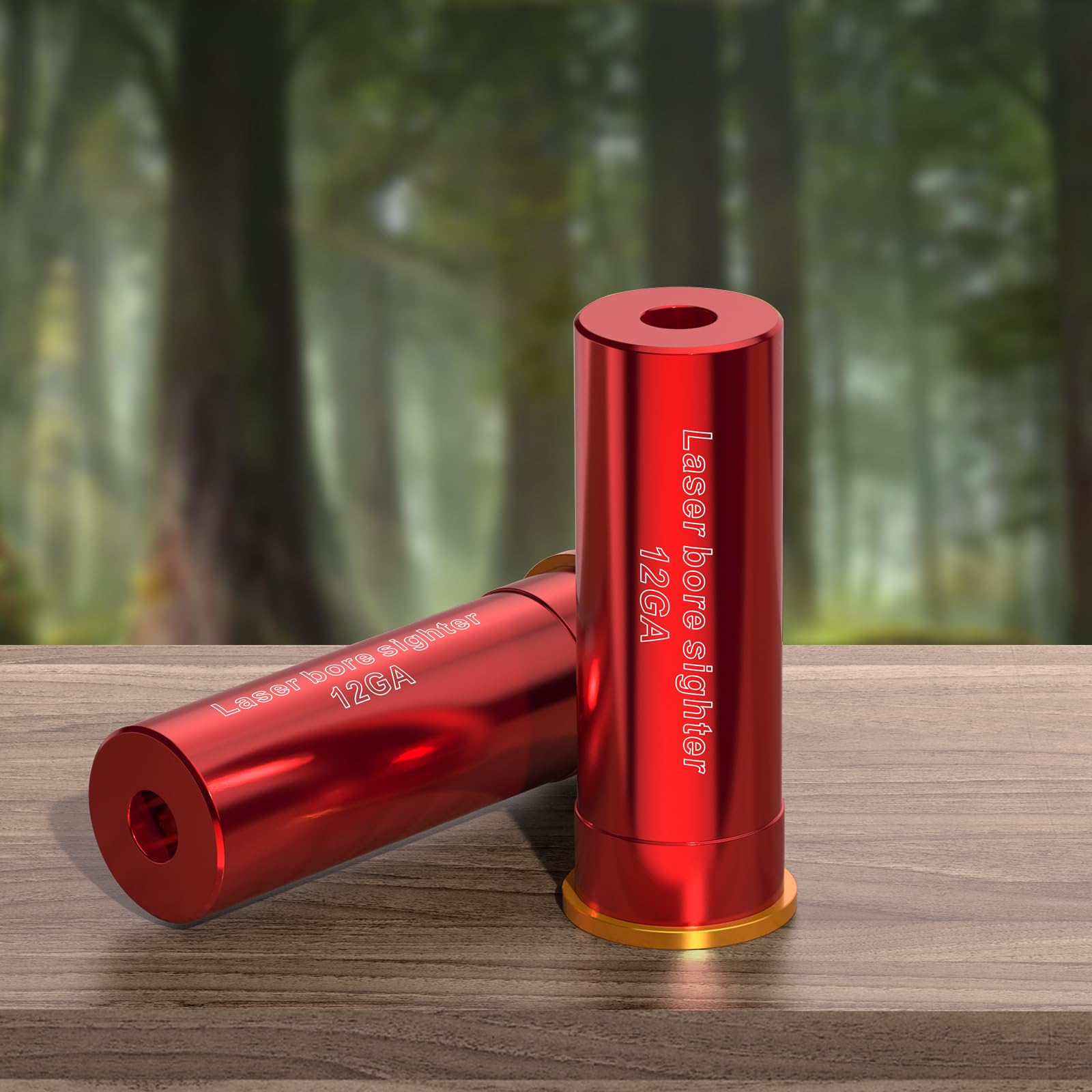 12 Gauge Bore Sight Red Laser Boresighter - Precision Gunsmithing Tool with 2 Sets of Batteries for Shotgun, Rifle & Handgun Sight Alignment - Perfect for Hunting, Target Practice & Firearm Maintenance