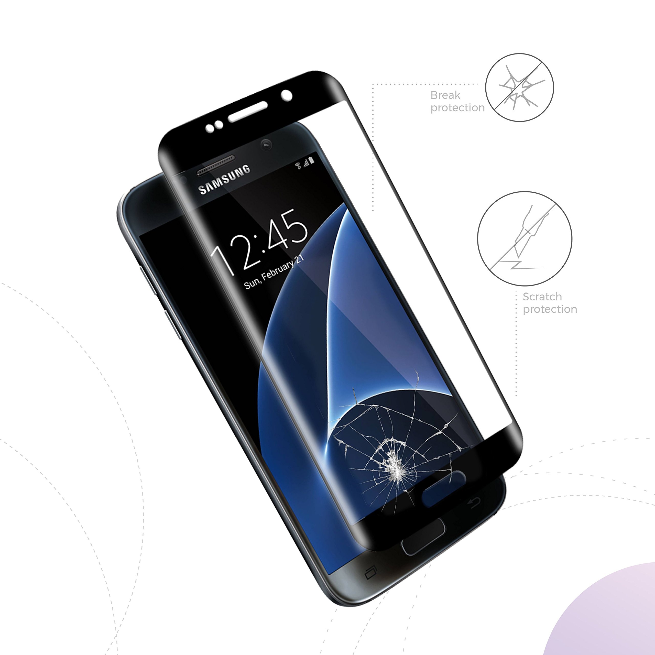 Premium Tempered Glass Screen Protector for Samsung Galaxy S21/S22/S23 - 9H Hardness, HD Clear, Anti-Scratch, Bubble-Free - Perfect for Work, Travel & Everyday Use