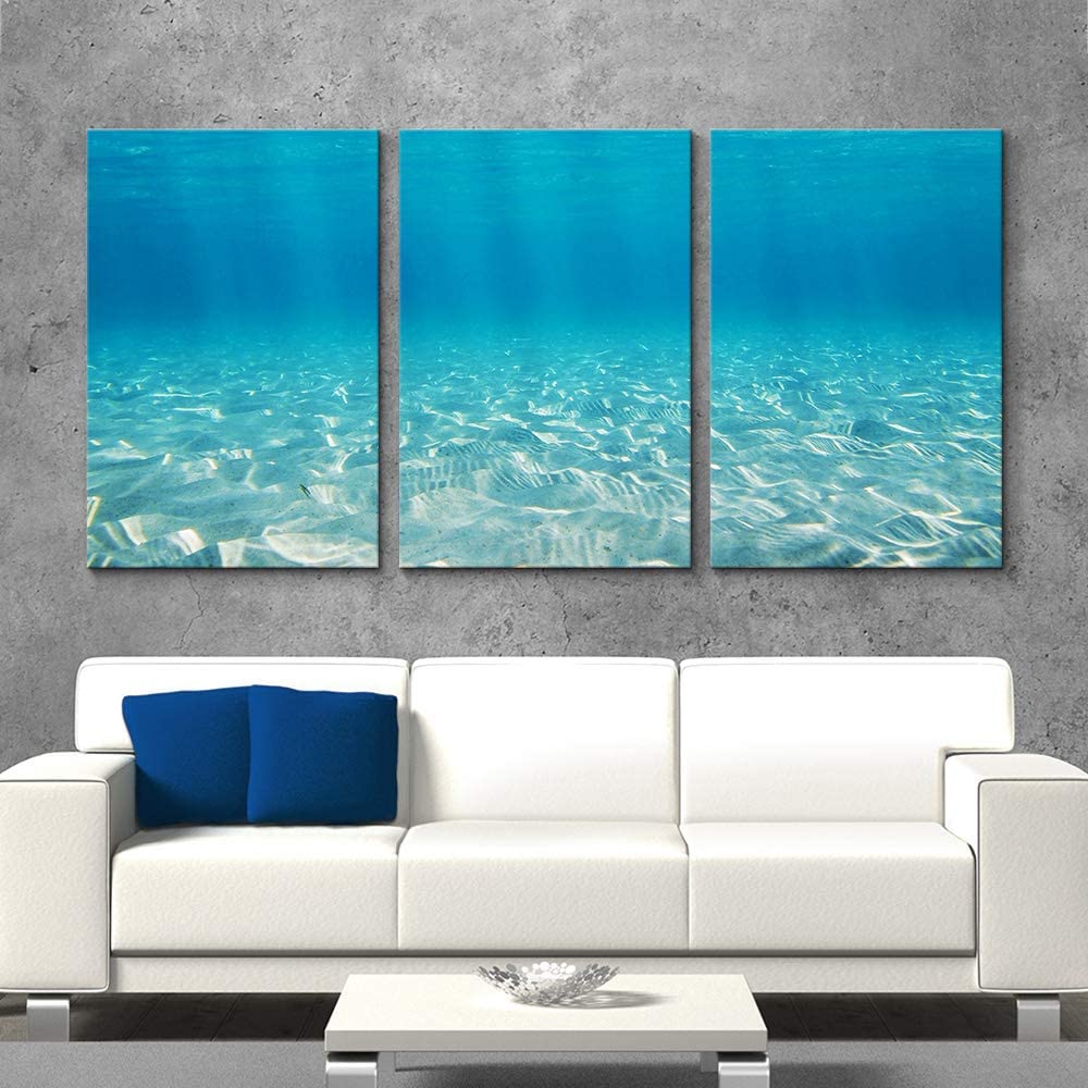 Signford Leopard Animal Canvas Wall Art - 24x36 Inch Framed Black Canvas Painting for Living Room, Bedroom & Office Decor - 3-Panel Ocean-1908-h04 Design - Perfect for Modern Home & Office Wall Decorations