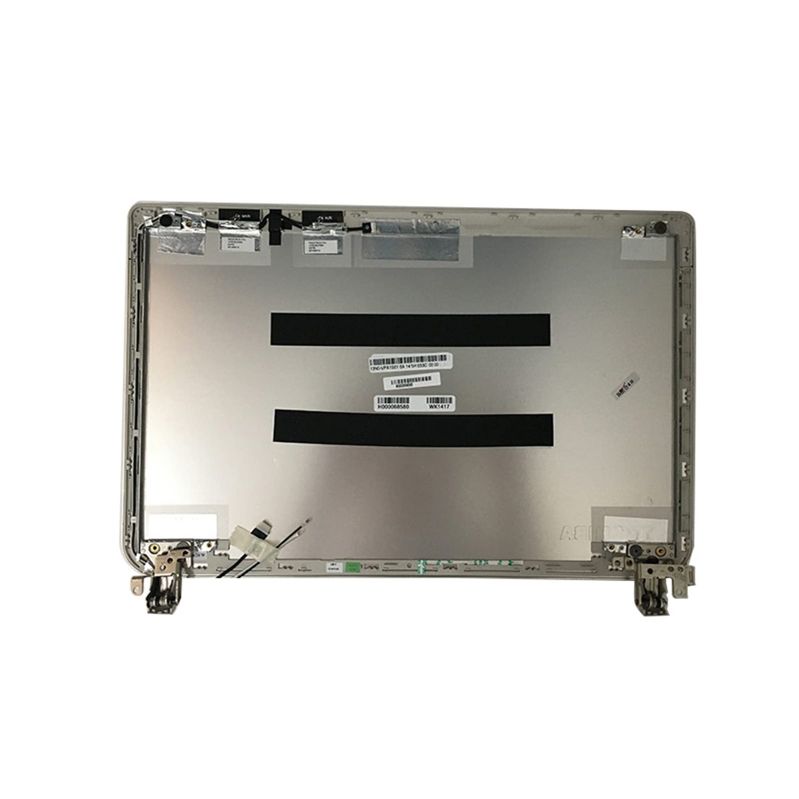 Compatible Toshiba Satellite E45 E45-B E45T-B E45-B4200 Laptop LCD Back Cover Front Bezel Hinges Silver Replacement Case H000068600 - Perfect for Screen Repair & Laptop Maintenance