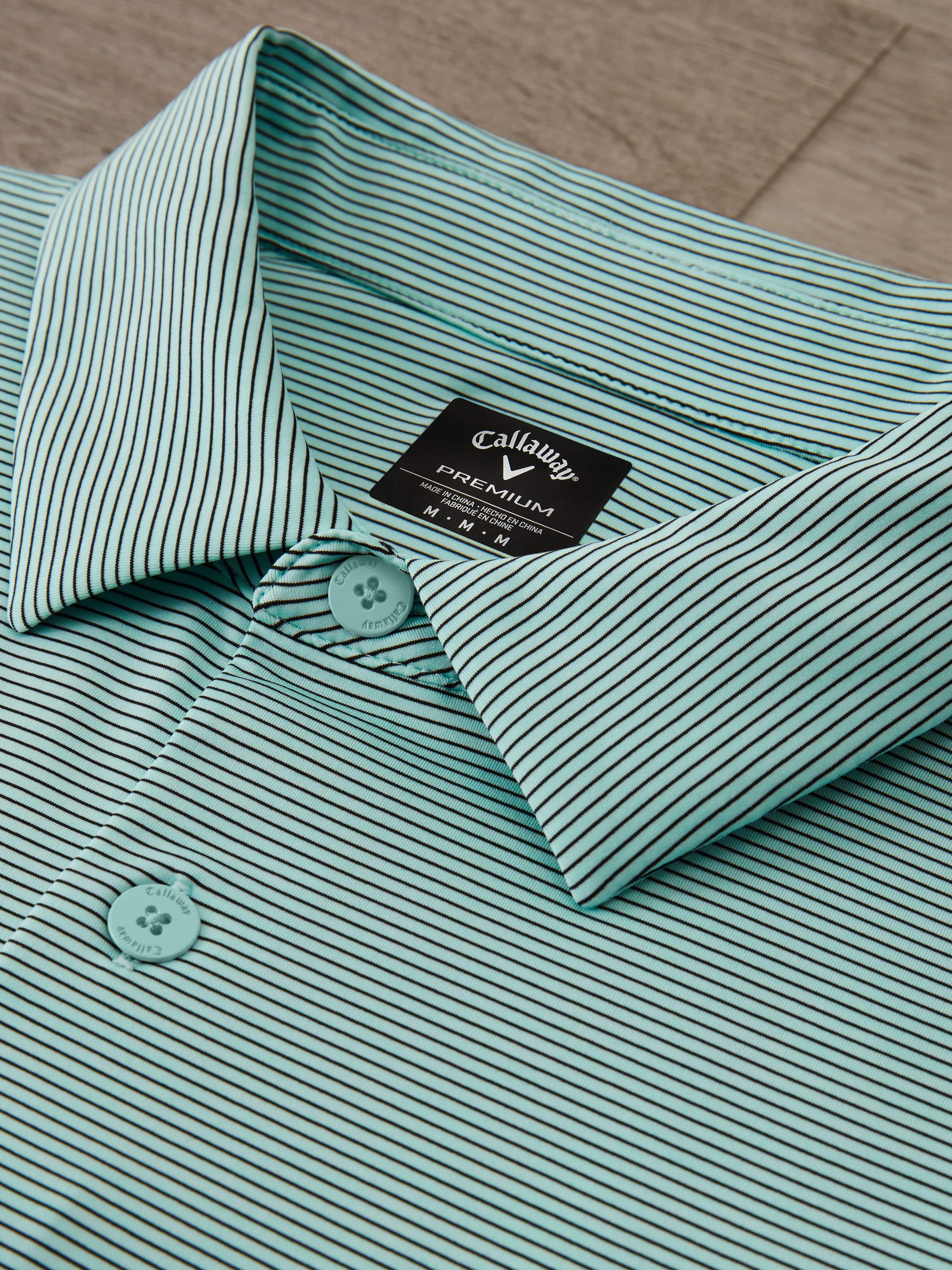 Premium Men's Soft Touch Fineline Golf Polo Shirt - Breathable & Moisture-Wicking for Comfort on the Course & Casual Wear
