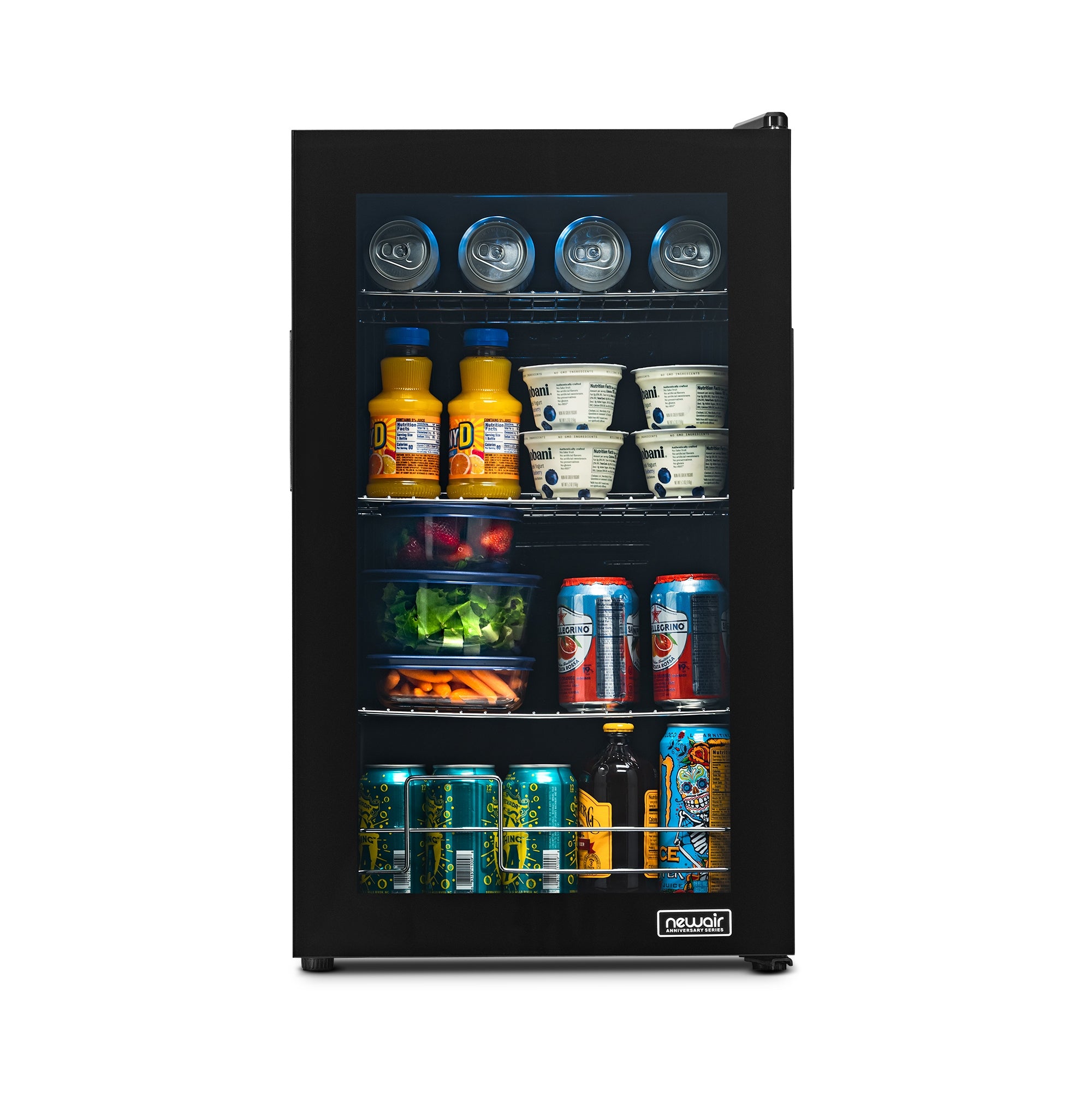 Newair® Limited Edition 100 Can Anniversary Beverage Refrigerator - Compact Beverage Cooler for Beer, Wine & Soda - Perfect for Home Bar, Office, or Man Cave (16.93 Cu.Ft)