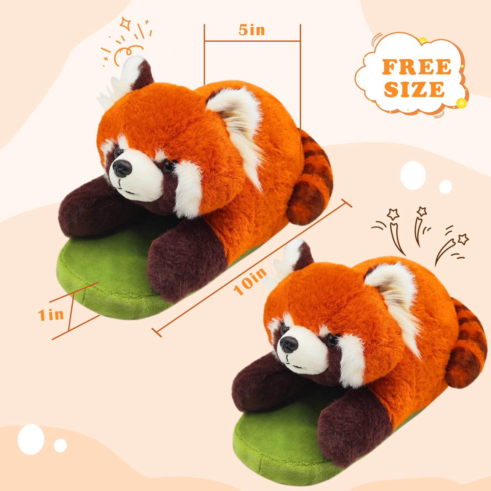 Funny Animal Slippers for Women - Cute Cartoon Fluffy House Slippers with Soft Memory Foam, Cozy Cotton Indoor Slides | Perfect Birthday Gifts for Her, Wife, Girlfriend - Great for Relaxing at Home, Lounging & Gift Giving Occasions