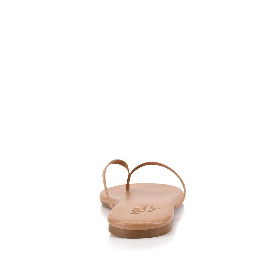 Tori Thongs for Women - Dark Camel Tan Sandals | Comfortable Flip Flops for Beach, Pool & Summer Outfits