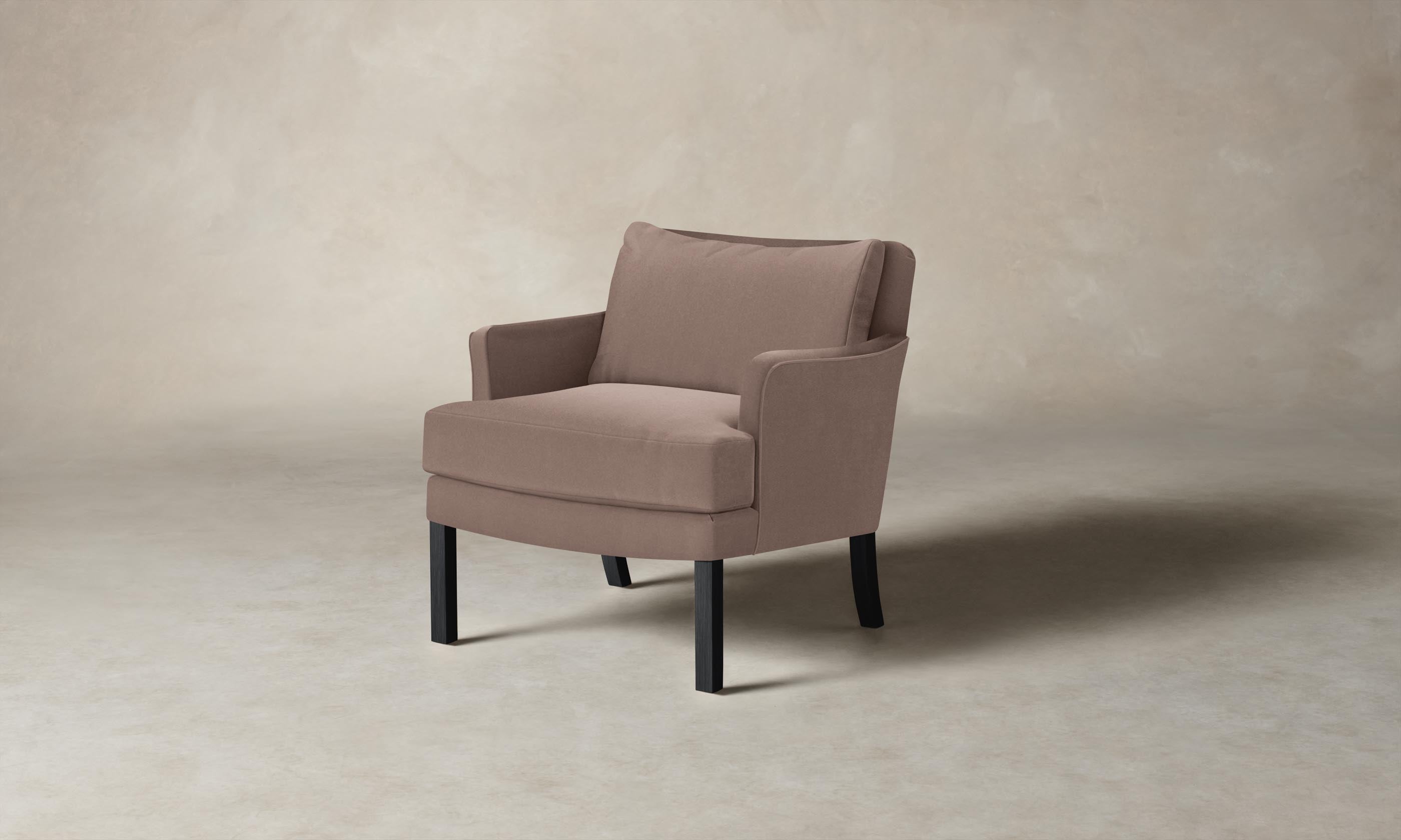 Kaye Mohair Peony Chair - Elegant Upholstered Accent Chair for Living Room, Bedroom, or Office Decor