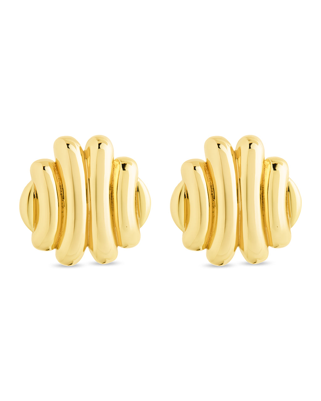 Rudy Textured Studs Earrings for Women - Trendy Punk Gothic Jewelry for Parties, Concerts & Everyday Wear