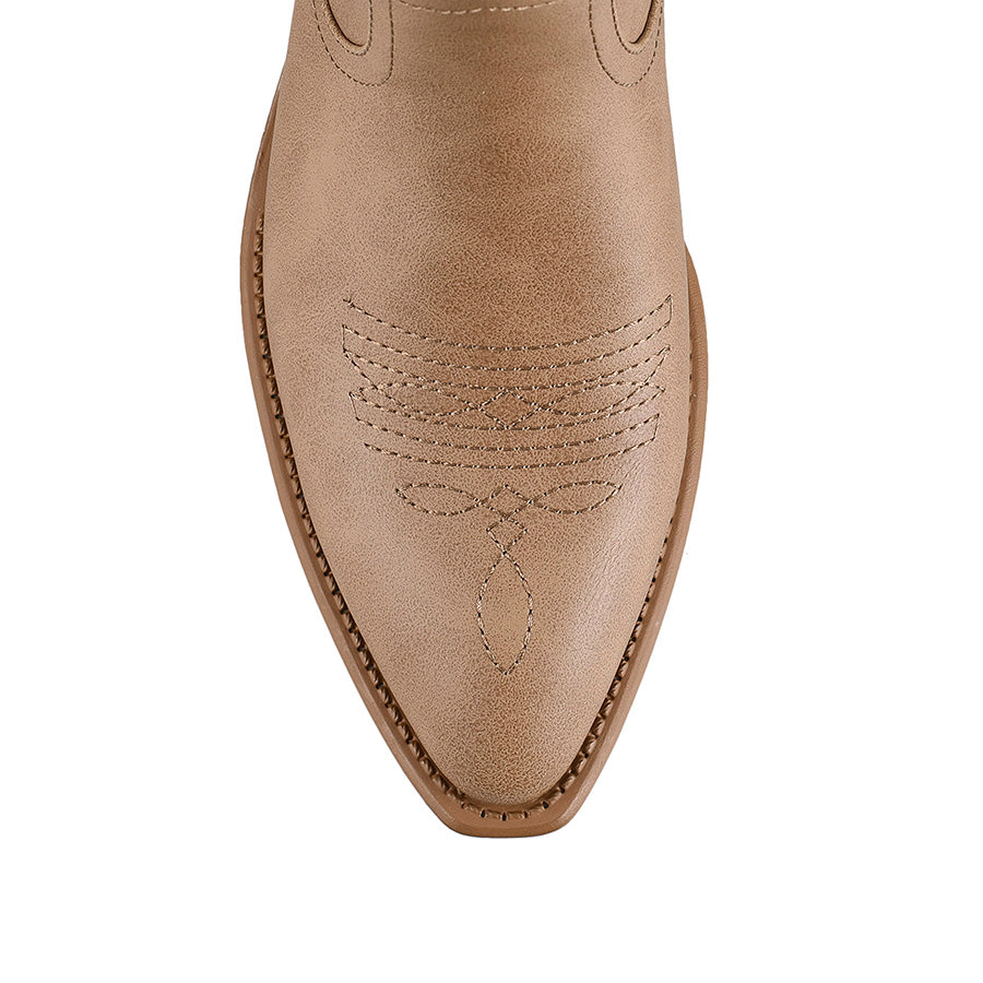 Howdy Cowboy Boots for Women - Soft Leather Biscuit Softee Western Boots | Comfortable & Stylish for Rodeo, Country Music Festivals & Everyday Wear