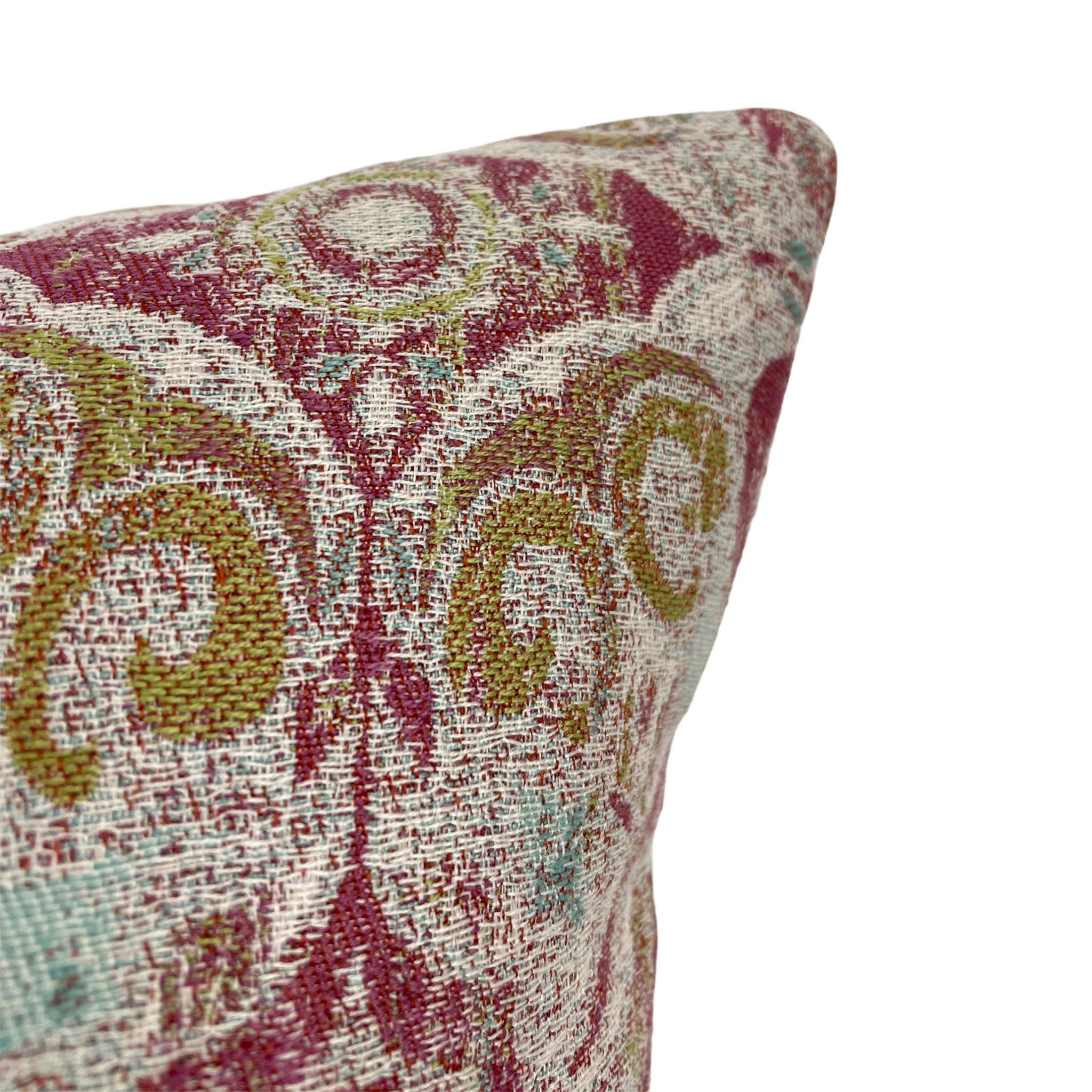 Whitney Gemstone Throw Pillow 17x17 Inch Decorative Cushion Cover - Bohemian Home Decor for Sofa, Bed, Living Room & Nursery