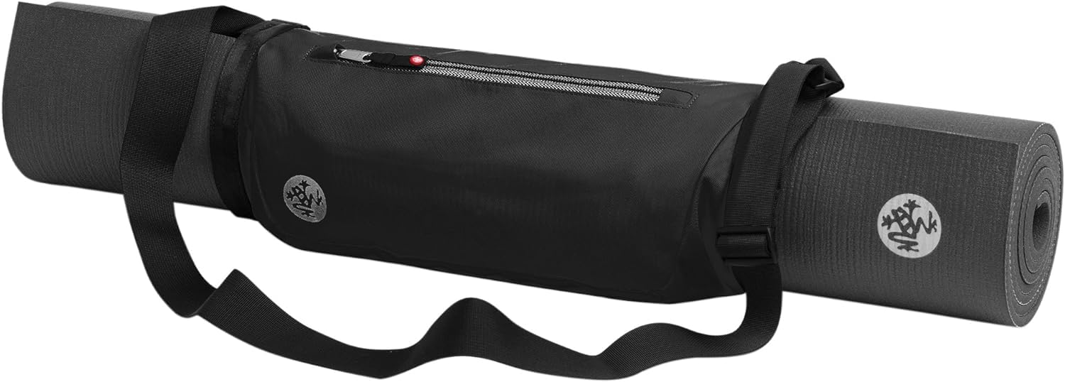 Manduka Go Play 3.0 Yoga Mat Bag - Black One Size | Premium Yoga Accessory for Travel & Studio Practice