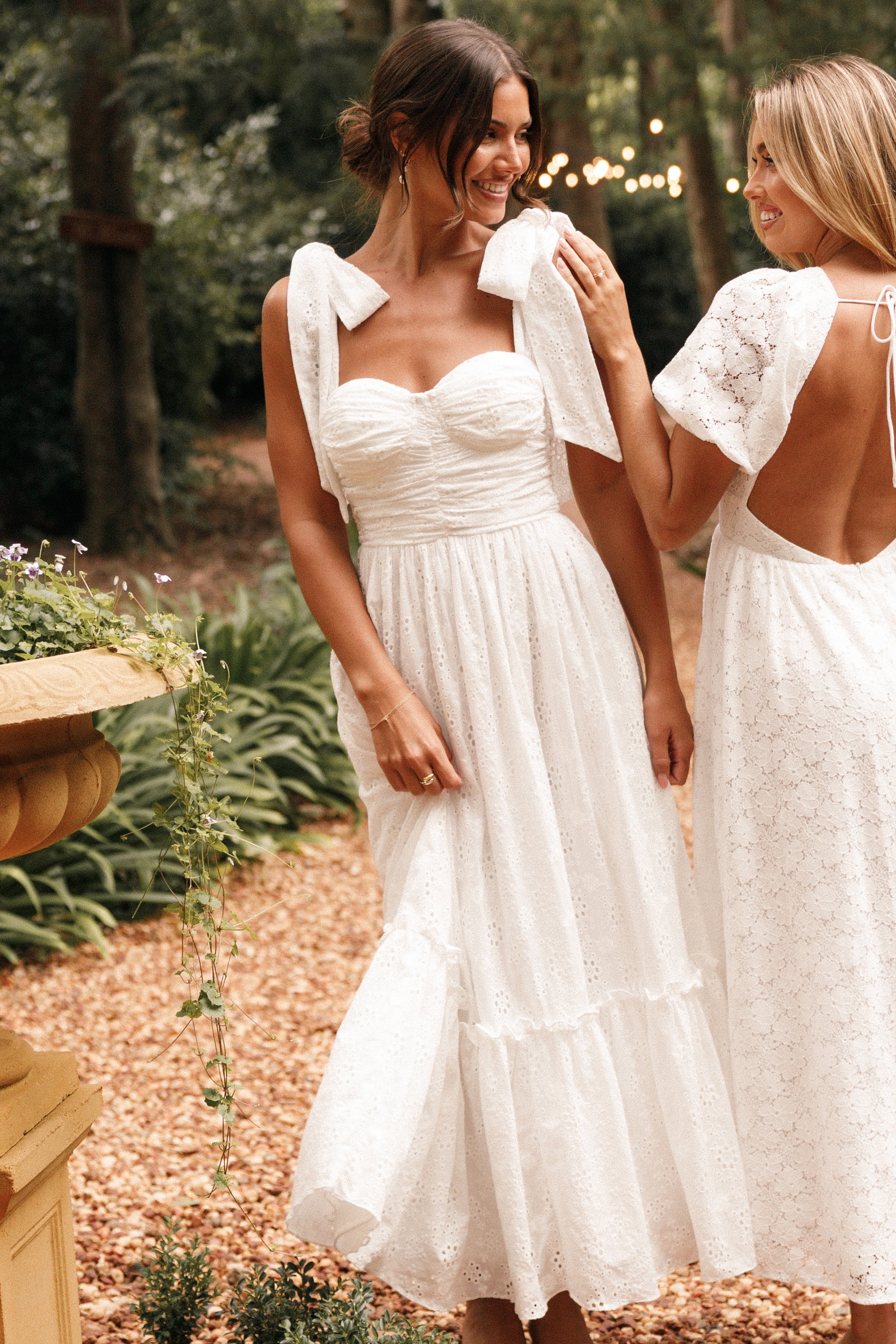 Fiora Women's Maxi Dress - Elegant White Long Summer Dress for Beach, Vacation & Casual Wear